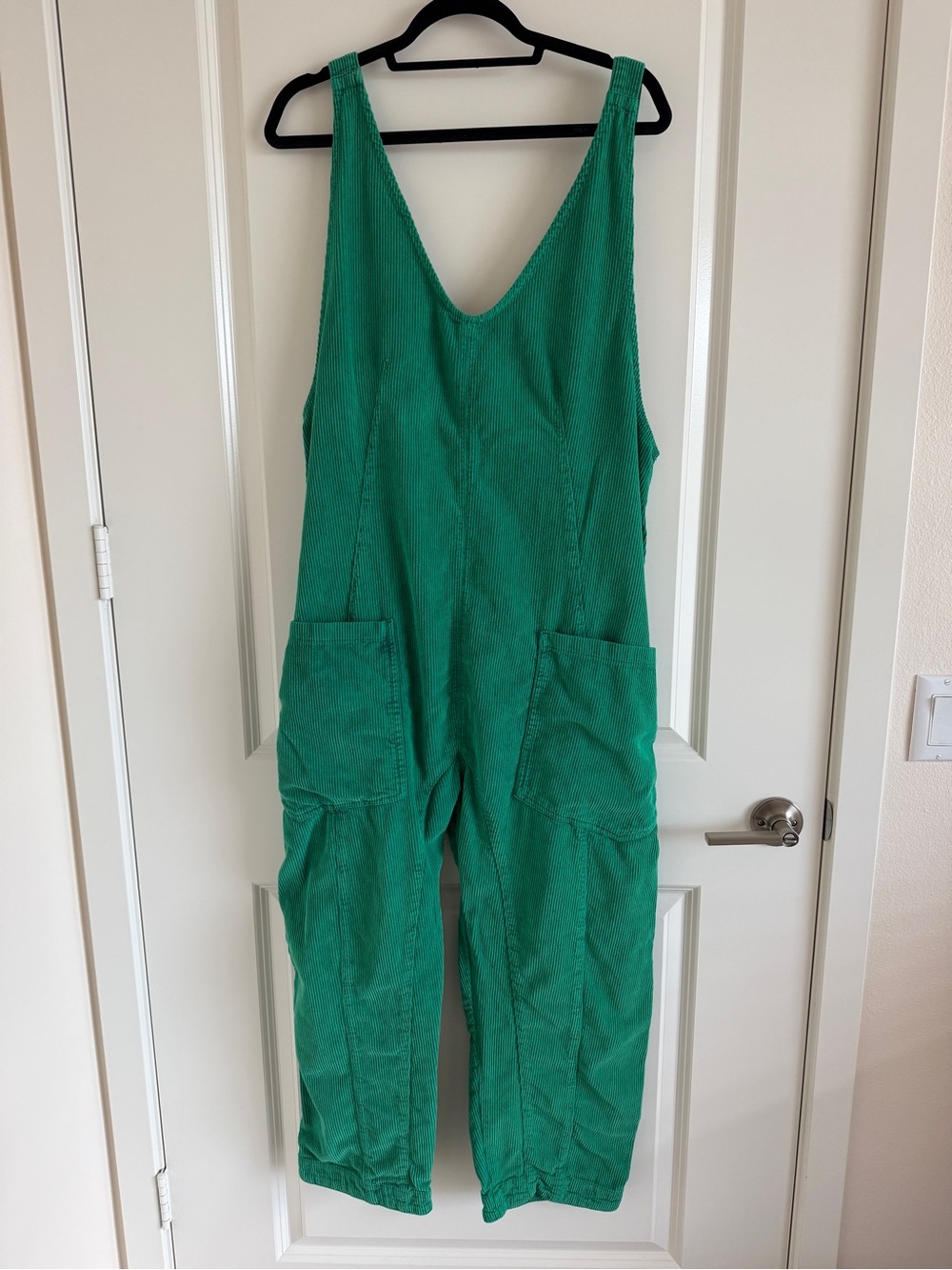 We The Free Emerald Green Corduroy Jumpsuit - Picture 1 of 4